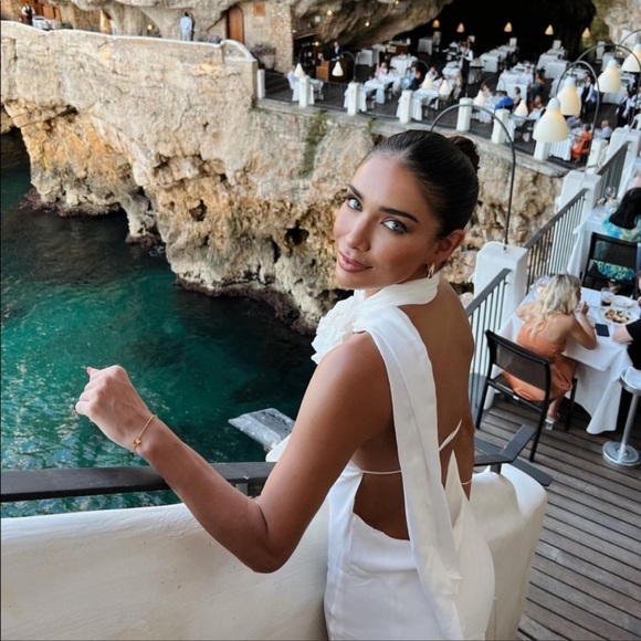 ZARA SATIN EFFECT DRESS - Picture 3 of 15